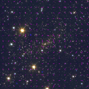 Shear field for galaxy cluster Abell2390
